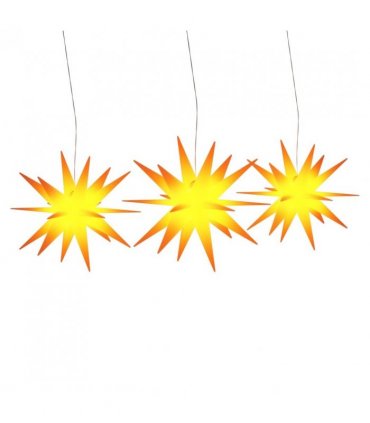 vidaXL Christmas Lights with LEDs 3 pcs Foldable Yellow