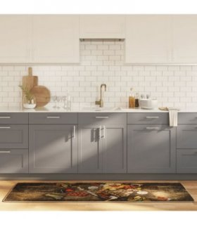 vidaXL Kitchen Rug Multicolour 60x180 cm Washable — Colour: brown