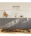 vidaXL Kitchen Rug Multicolour 60x180 cm Washable — Colour: brown