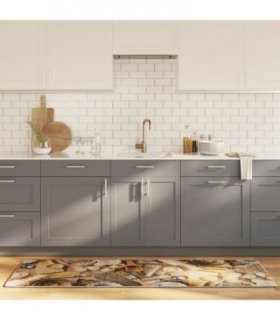 vidaXL Kitchen Rug Multicolour 60x180 cm Washable