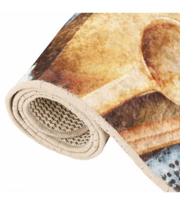 vidaXL Kitchen Rug Multicolour 60x180 cm Washable