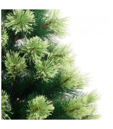 vidaXL Artificial Hinged Christmas Tree with Stand 210 cm