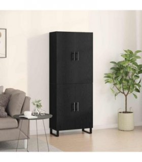 vidaXL Highboard 2 pcs Black oak 69.5 x 34 x 180 cm — Model: 2 doors