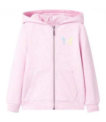 Kids' Hooded Sweatshirt Light Pink 116 — Size: 116 (5-6y)