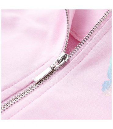 Kids' Hooded Sweatshirt Light Pink 116 — Size: 116 (5-6y)