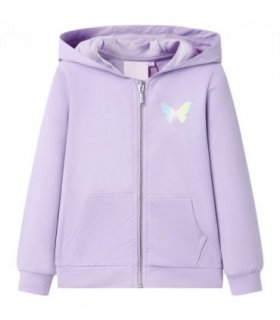 Kids' Hooded Sweatshirt Lila 104 — Size: 104 (3-4y)