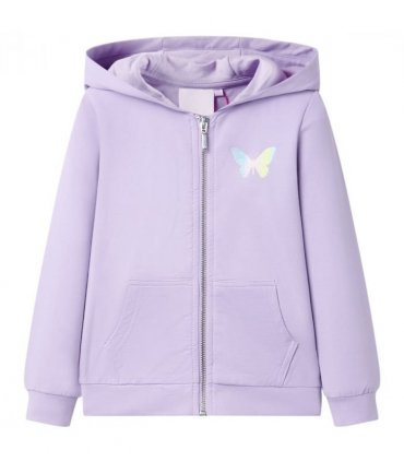 Kids' Hooded Sweatshirt Lila 104 — Size: 104 (3-4y)