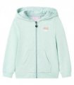 Kids' Hooded Sweatshirt with Zip Light Mint Mix 92 — Size: 92 (1.5-2y)