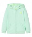 Kids' Hooded Sweatshirt with Zip Bright Green 116 — Size: 116 (5-6y)
