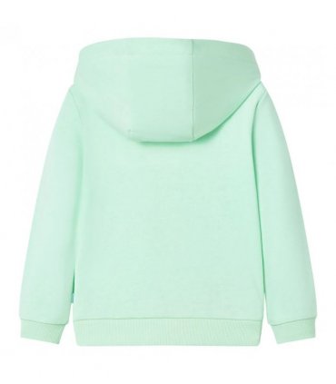 Kids' Hooded Sweatshirt with Zip Bright Green 116 — Size: 116 (5-6y)