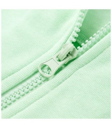 Kids' Hooded Sweatshirt with Zip Bright Green 116 — Size: 116 (5-6y)