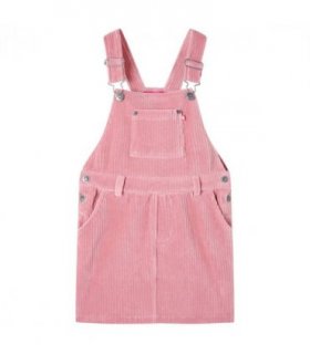 Kids' Overall Dress Corduroy Light Pink 116 — Size: 116 (5-6y)
