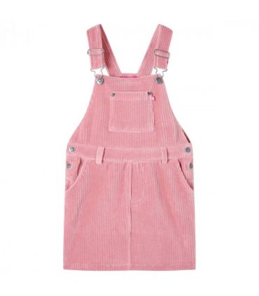 Kids' Overall Dress Corduroy Light Pink 116 — Size: 116 (5-6y)