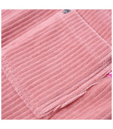 Kids' Overall Dress Corduroy Light Pink 116 — Size: 116 (5-6y)