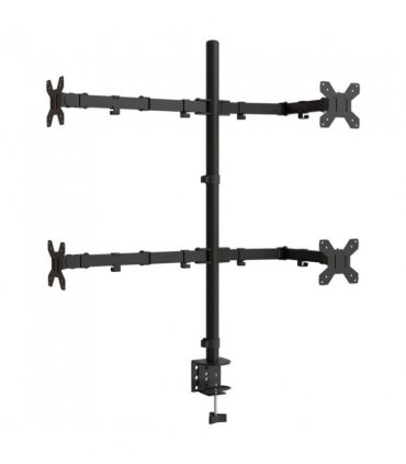 vidaXL Monitor Mount Black Steel VESA 75/100 mm — Model: quad