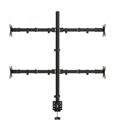 vidaXL Monitor Mount Black Steel VESA 75/100 mm — Model: quad