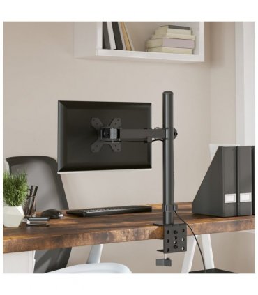 vidaXL Monitor Mount Black Steel VESA 75/100 mm — Model: single