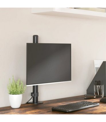 vidaXL Monitor Mount Black Steel VESA 75/100 mm — Model: single (without arm)