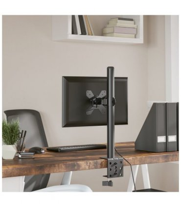 vidaXL Monitor Mount Black Steel VESA 75/100 mm — Model: single (without arm)