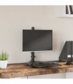 vidaXL Monitor Mount Black Steel VESA 75/100 mm — Model: single (without arm) — V0671971495