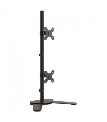 vidaXL Dual Monitor Stand Black Steel VESA 75/100 mm — Model: dual (without arm) — V0671971496