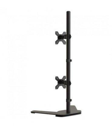 vidaXL Dual Monitor Stand Black Steel VESA 75/100 mm — Model: dual (without arm) — V0671971496