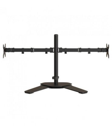 vidaXL Dual Monitor Stand Black Steel VESA 75/100 mm — V0671971497