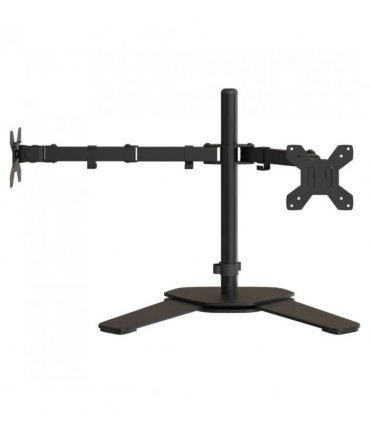 vidaXL Dual Monitor Stand Black Steel VESA 75/100 mm — V0671971497