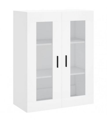 vidaXL Wall Mounted Cabinets 2 pcs White Engineered Wood — Model: groove black