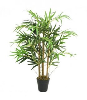 vidaXL Artificial Bamboo Tree 500 Leaves 80 cm Green — Size: 80 cm (round)