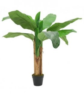 vidaXL Artificial Banana Tree 9 Leaves 120 cm Green