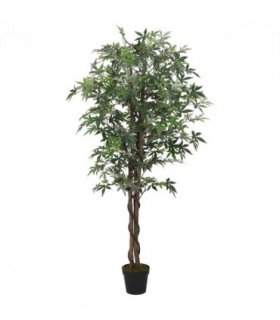 vidaXL Artificial Maple Tree 756 Leaves 200 cm Green