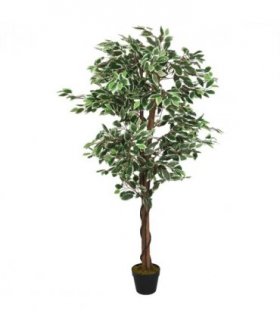 vidaXL Artificial Ficus Tree 1260 Leaves 200 cm Green