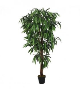 vidaXL Artificial Mango Tree 1050 Leaves 200 cm Green
