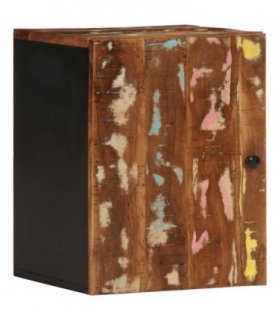vidaXL Bathroom Wall Cabinet 38x33x48 cm Solid Wood Reclaimed — Colour: multicolour
