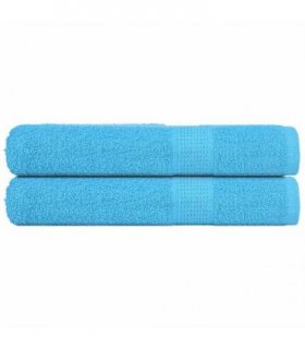 vidaXL Towels "FROGN" 2 pcs Turquoise 100x200 cm 360 gsm — Size: 100 x 200 cm