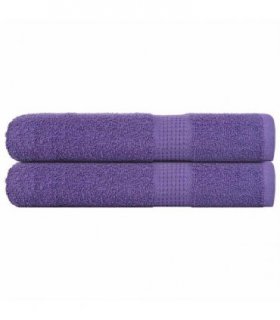 vidaXL Towels "FROGN" 2 pcs Purple 100x200 cm 360 gsm — Size: 100 x 200 cm