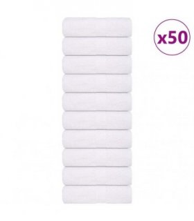 vidaXL Guest Towels "FROGN" 50 pcs White 30x50 cm 360 gsm — Size: 30 x 50 cm