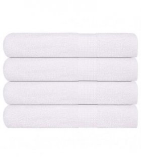 vidaXL Sauna Towels "FROGN" 4 pcs White 80x200 cm 360 gsm — Size: 80 x 200 cm