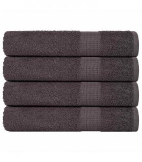 vidaXL Towels "FROGN" 4 pcs Anthracite 100x200 cm 360 gsm — Size: 100 x 200 cm