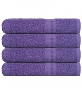 vidaXL Sauna Towels "FROGN" 4 pcs Purple 80x200 cm 360 gsm — Size: 80 x 200 cm