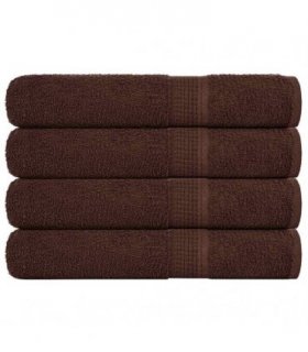 vidaXL Towels "FROGN" 4 pcs Brown 100x200 cm 360 gsm — Size: 100 x 200 cm