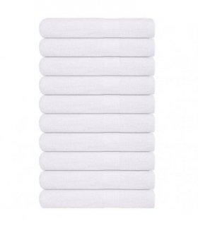 vidaXL Towels "FROGN" 10 pcs White 100x200 cm 360 gsm — Size: 100 x 200 cm