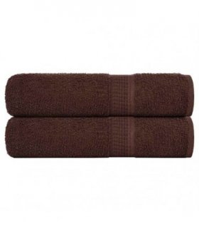 vidaXL Shower Towels "FROGN" 2 pcs Brown 70x140 cm 360 gsm — Size: 70 x 140 cm