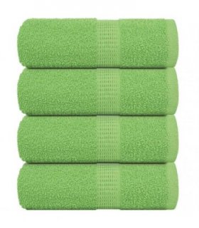 vidaXL Guest Towels "FROGN" 4 pcs Apple Green 30x50 cm 360 gsm — Size: 30 x 50 cm
