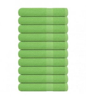 vidaXL Towels "FROGN" 10 pcs Apple Green 100x200 cm 360 gsm — Size: 100 x 200 cm