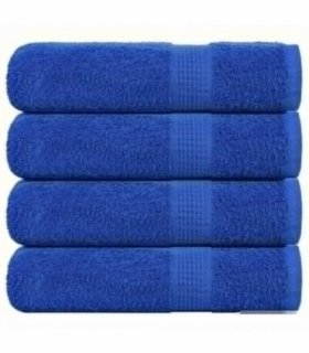 vidaXL Shower Towels "FROGN" 4 pcs Blue 70x140 cm 360 gsm — Size: 70 x 140 cm
