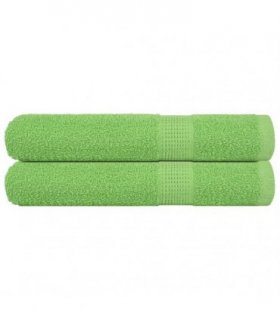 vidaXL Sauna Towels "FROGN" 2 pcs Apple Green 80x200 cm 360 gsm — Size: 80 x 200 cm