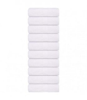 vidaXL Guest Towels "FROGN" 10 pcs White 30x50 cm 360 gsm — Size: 30 x 50 cm