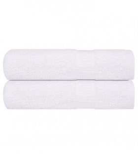 vidaXL Hand Towels "FROGN" 2 pcs White 50x100 cm 360 gsm — Size: 50 x 100 cm
